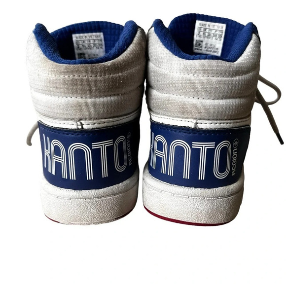 Pokémon x adidas Basketball Sneakers Size 2 Pikachu Blue White Red High Tops - Picture 4 of 8